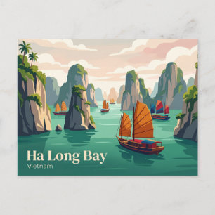 Postal Bahía de Ha Long Vietnam