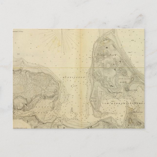 Postal Bahía de Huntington (Anverso)