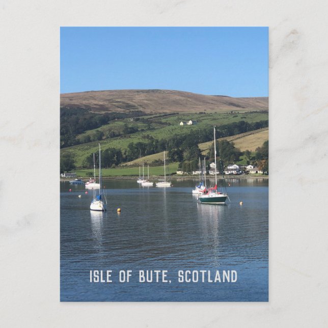 Postal Bahía de Kames, Isla de Bute, Escocia (Anverso)