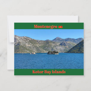 Postal Bahía de Kotor en Montenegro viaje