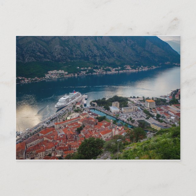 Postal Bahía de Kotor Montenegro (Anverso)