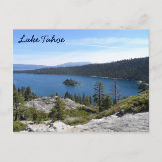 Postal Bahía de la esmeralda de Tahoe- del lago