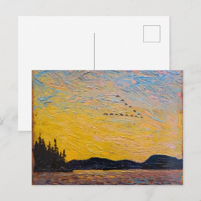 Postal Bahía de lodo alrededor del lago | Tom Thomson | (Anverso / Reverso)