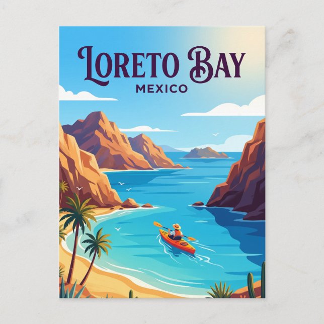 Postal Bahía de Loreto México (Anverso)