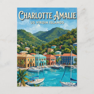 Postal Bahía de Magens Charlotte Amalie Islas Vírgenes de
