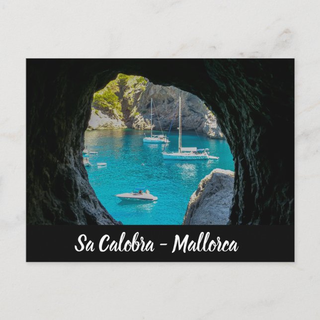 Postal Bahía de Mallorca Sa Calobra (Anverso)