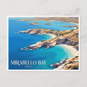 Postal Bahía de Mirabello Agios Nikolaos Grecia