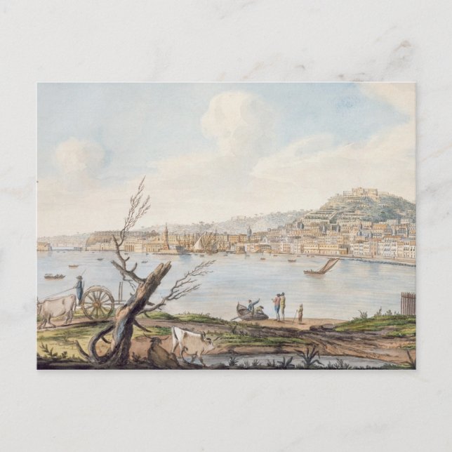 Postal Bahía de Nápoles a orillas del mar cerca del Madda (Anverso)