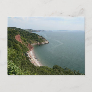Postal Bahía de Oddicombe, Torquay, Inglaterra