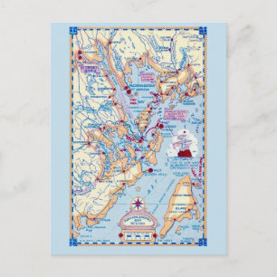 Postal Bahía de Passamaquoddy Maine
