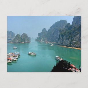 Postal Bahía de Postcard Ha Long en Quang Ninh, Vietnam