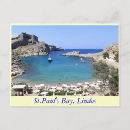 Postal Bahía de St.Paul, Lindos