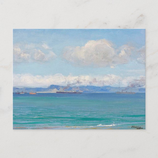 Postal Bahía de Tánger | Sir John Lavery (Anverso)