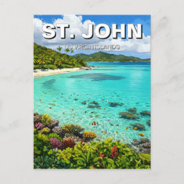 Postal Bahía de Trunk St. John Islas Vírgenes Estadounide