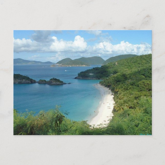 Postal Bahía de Trunk, St. John, USVI (Anverso)