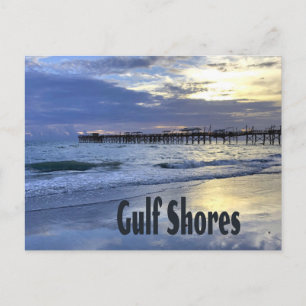Postal Bahía del Golfo Pérsico de Alabama Beach Sunrise P