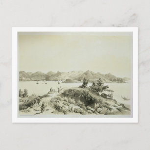 Postal Bahía e isla de Hong Kong, plato 4 de Ske