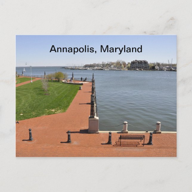 Postal Bahía en Annapolis, Maryland (Anverso)