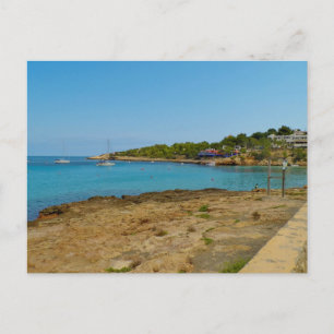 Postal Bahía Escénica de Portinatx Ibiza - Barcos de Vela