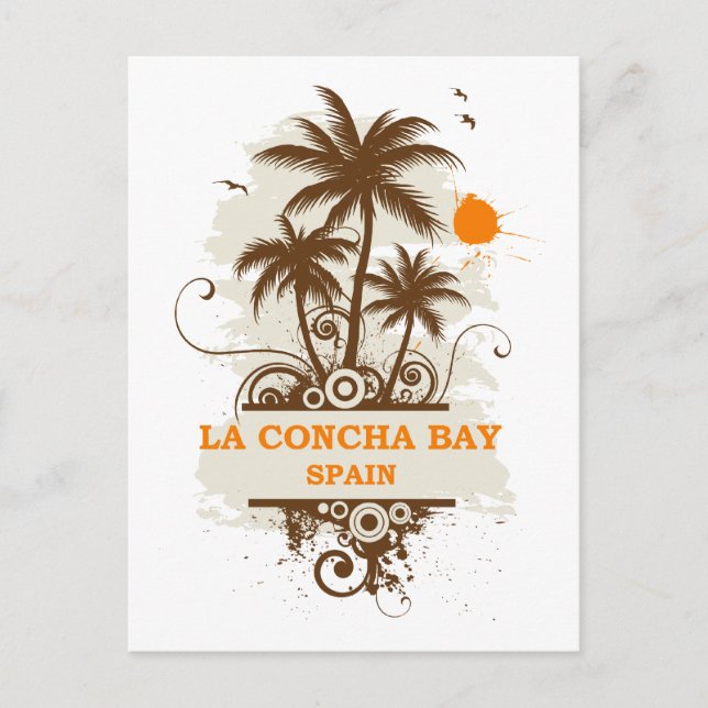 Postal Bahía La Concha de España (Anverso)