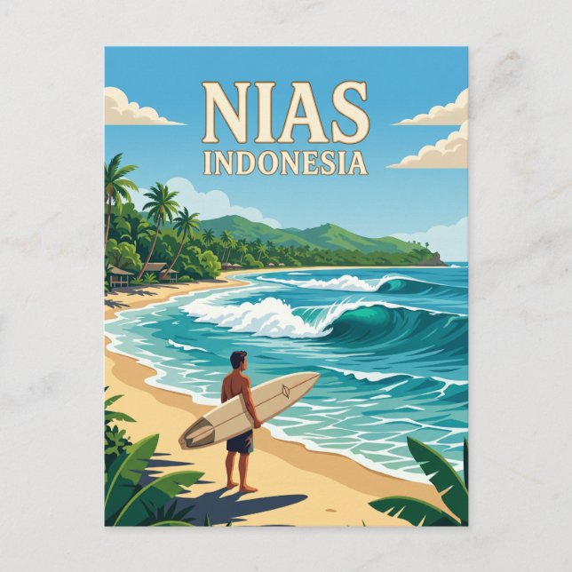Postal Bahía Lagundri Indonesia (Anverso)