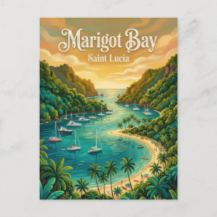 Postal Bahía Marigot Santa Lucía