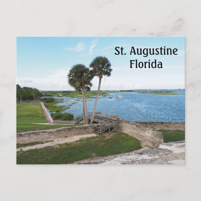 Postal Bahía Matanzas en St. Augustine Florida (Anverso)