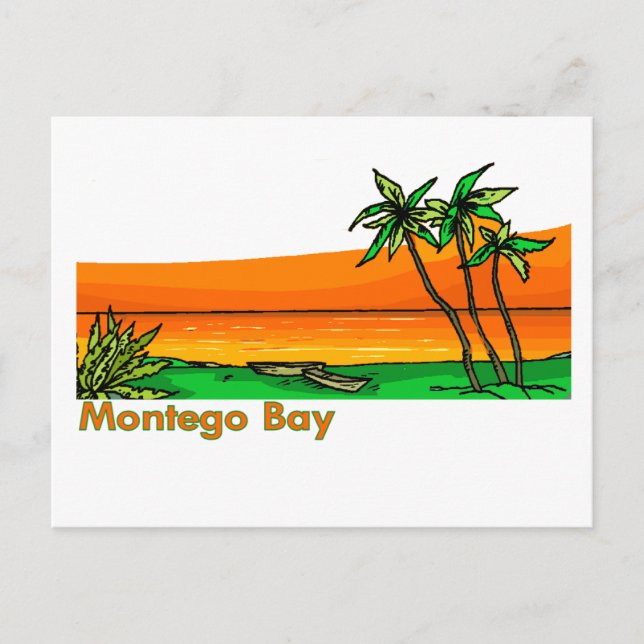 Postal Bahía Montego, Jamaica (Anverso)