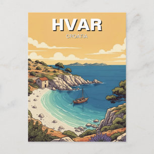 Postal Bahía Secundaria de Hvar en Croacia