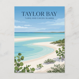 Postal Bahía Taylor Islas Turcas y Caicos