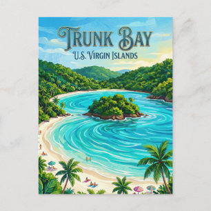 Postal Bahía Trunk Islas Vírgenes de los Estados Unidos