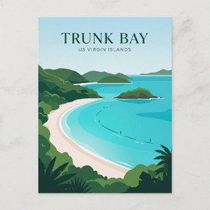 Postal Bahía Trunk Islas Vírgenes de los Estados Unidos