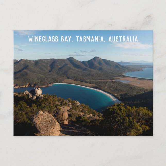 Postal Bahía Wineglass, Tasmania, Australia (Anverso)