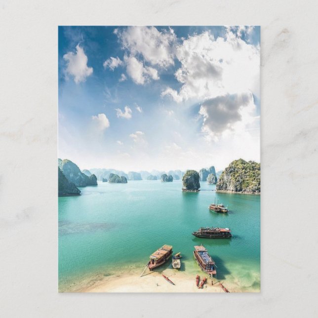 Postal Baie d'Ha Long Vietnam (Anverso)