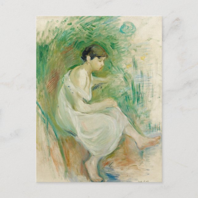 Postal Baigneuse en Chemise | Berthe Morisot (Anverso)