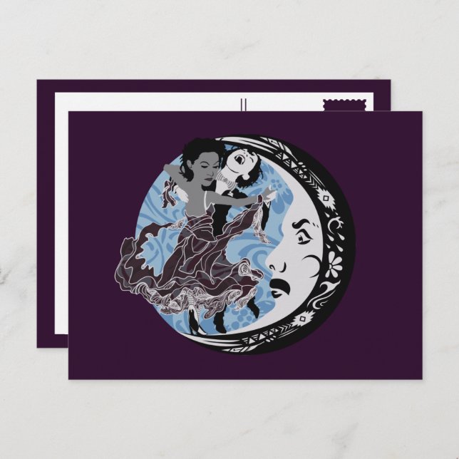 Postal baila con tu oscuridad (Anverso / Reverso)