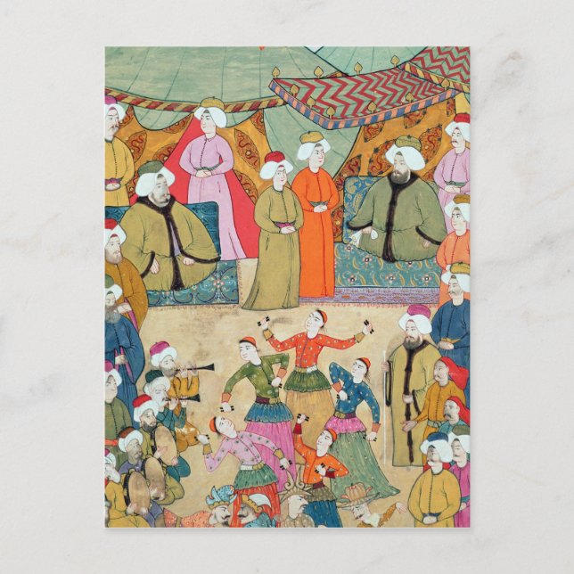 Postal Baila por el placer del sultán Ahmet III (Anverso)