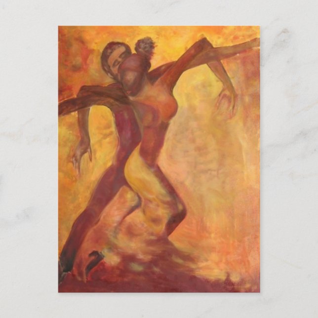 Postal Bailando (Anverso)