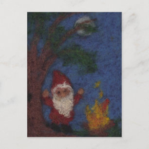 Postal Bailando alrededor del fuego