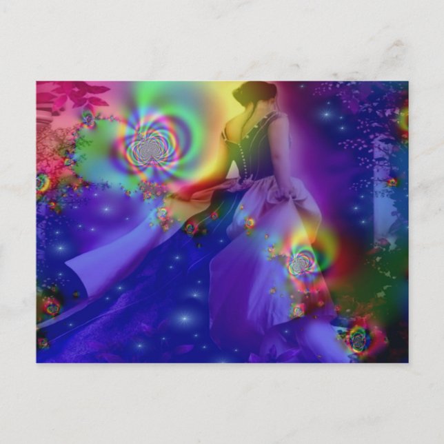 Postal Bailando por las estrellas (Anverso)