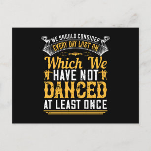 Postal Bailar: bailar al menos una vez al día