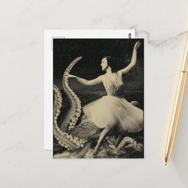 Postal Bailar con el pulpo (Anverso/Reverso In Situ)