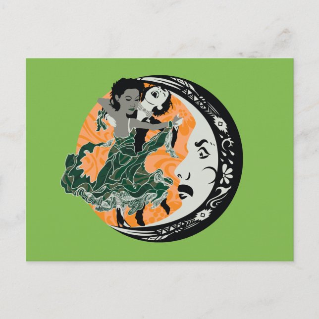 Postal bailar con tu oscuridad (Anverso)