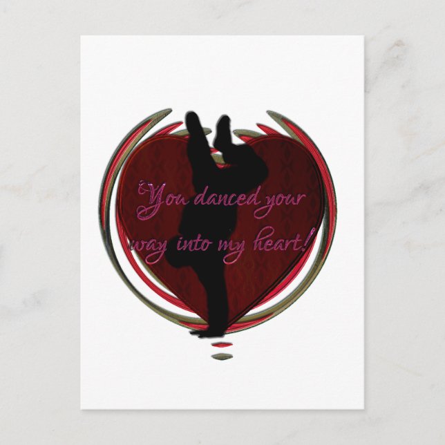 Postal Bailar en mi corazón (Anverso)