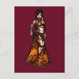 Postal Bailarín Belly de Capricorn