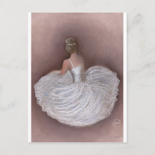 Postal bailarín de ballet