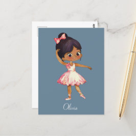 Postal Bailarín de ballet personalizado personalizado