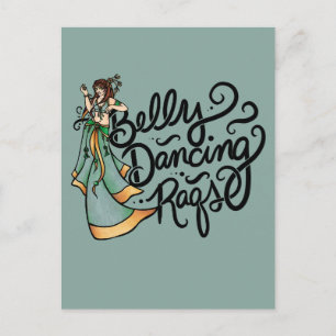 Postal Bailarín de danza del vientre Raqs                