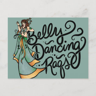 Postal Bailarín de danza del vientre Raqs                