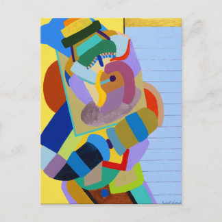 Postal "Bailarín de Taos" por Ruchell Alexander